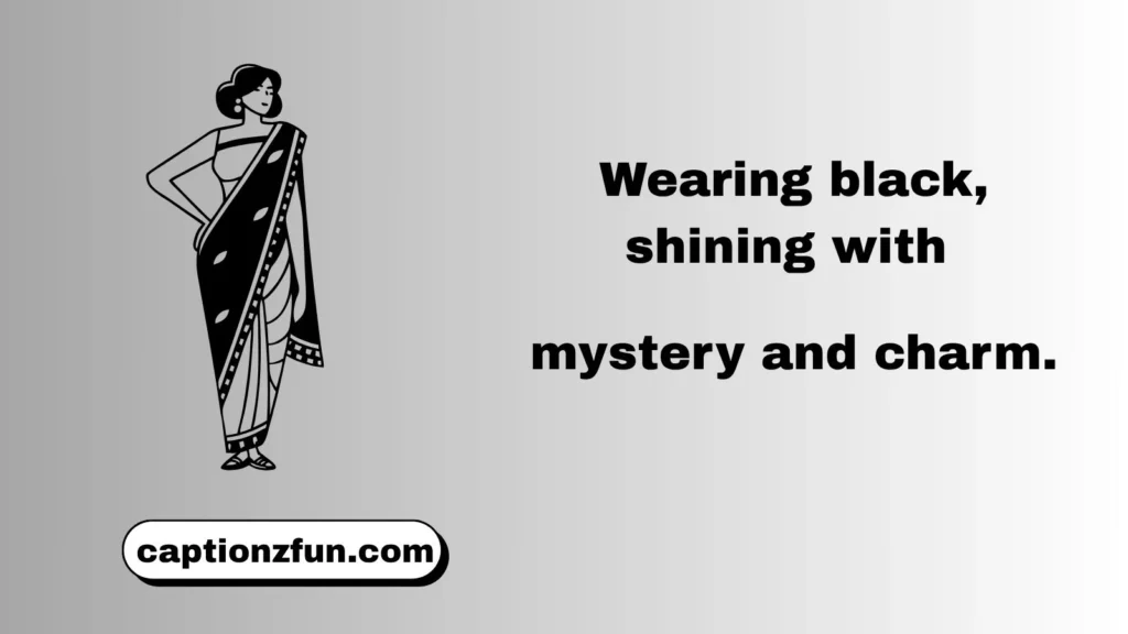 Black Saree Quotes in English