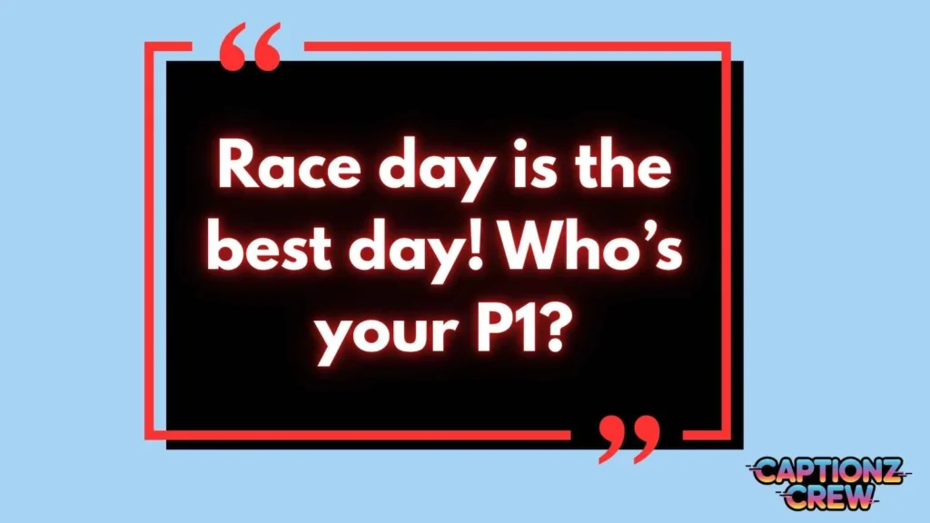F1 Captions For Instagram