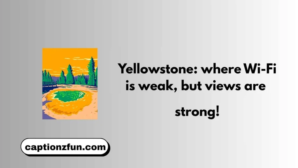 Funny Yellowstone National Park Captions