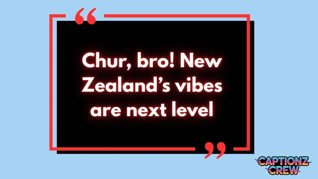 New Zealand Slang Captions