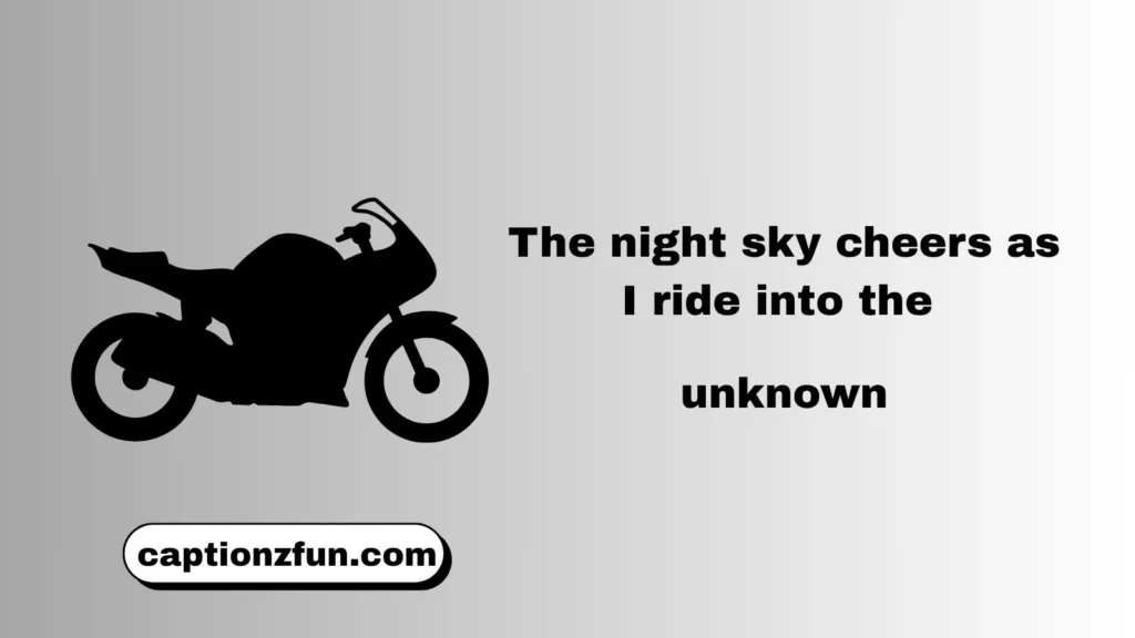 Night Bike Ride Captions For Instagram