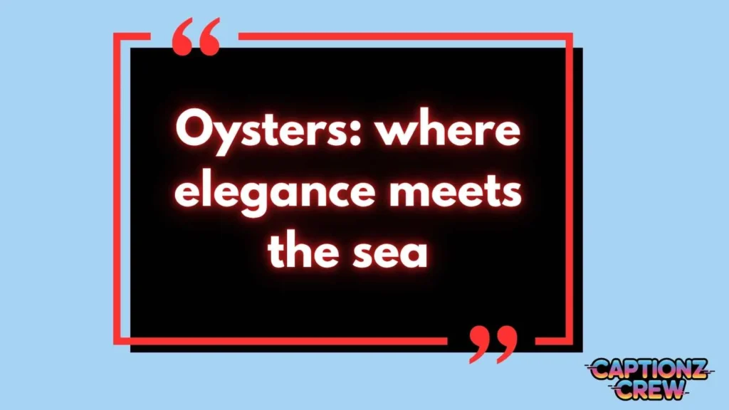 Oyster Captions For Instagram
