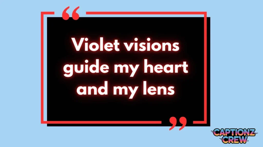 Purple Captions For Instagram