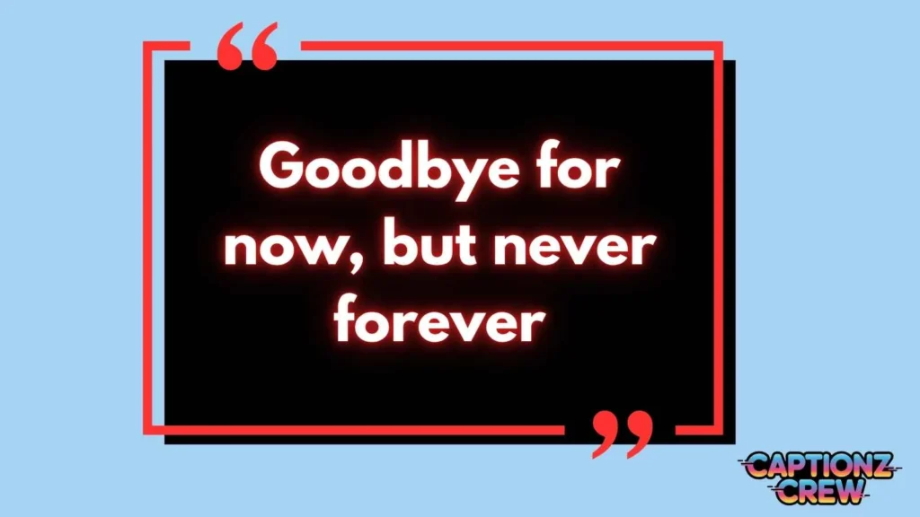 Short Farewell Captions for Instagram