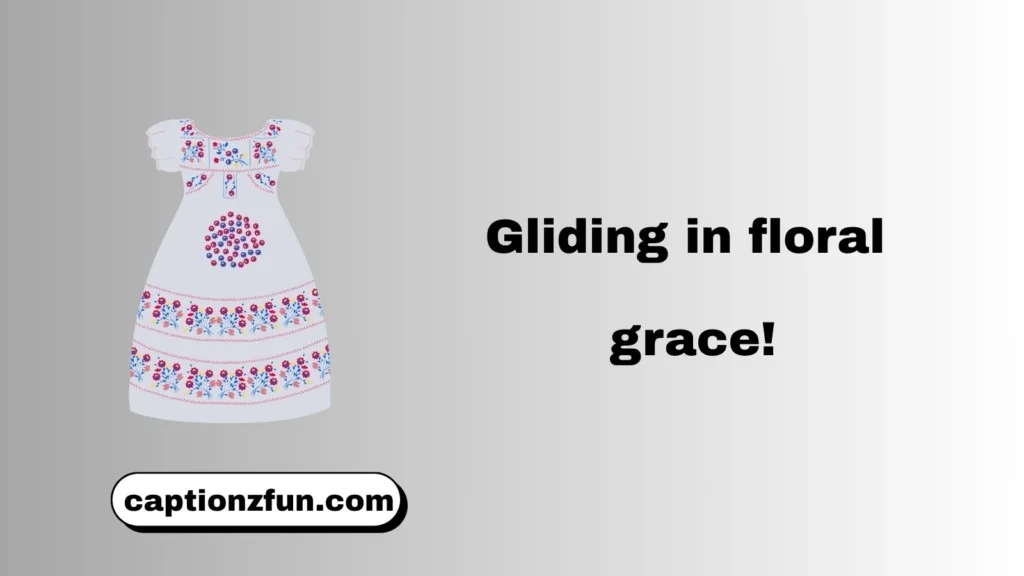 Winter Floral Maxi Dress Captions