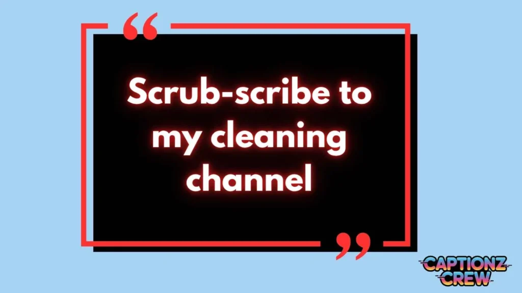 Cleaning Puns For Instagram